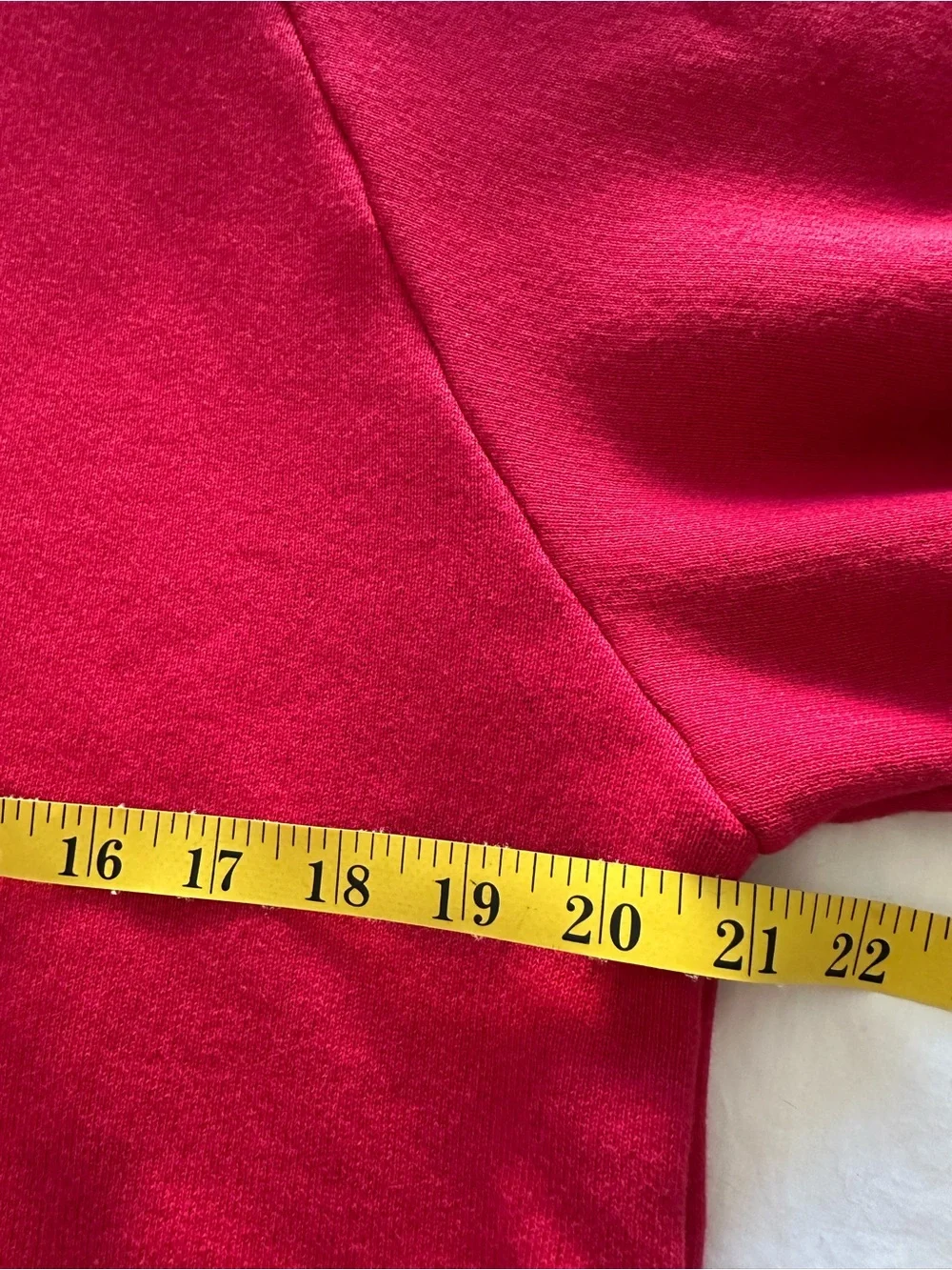 J. Crew Fuchsia Short Sleeve Crewneck Sweatshirt, size large